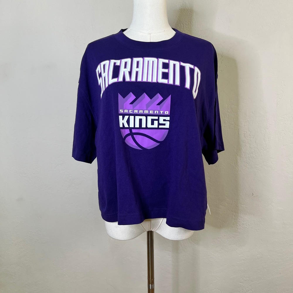 Sacramento Kings 47 Brand T-Shirt City Edition Women Size XL Purple NEW Cotton